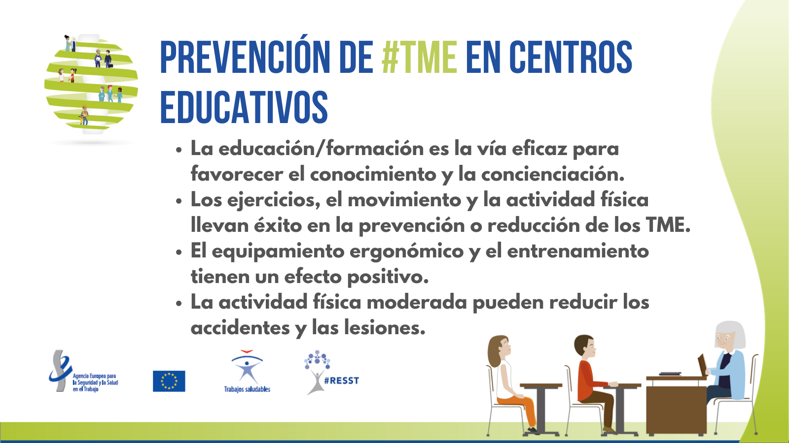 Prevención de TME en centros educativos