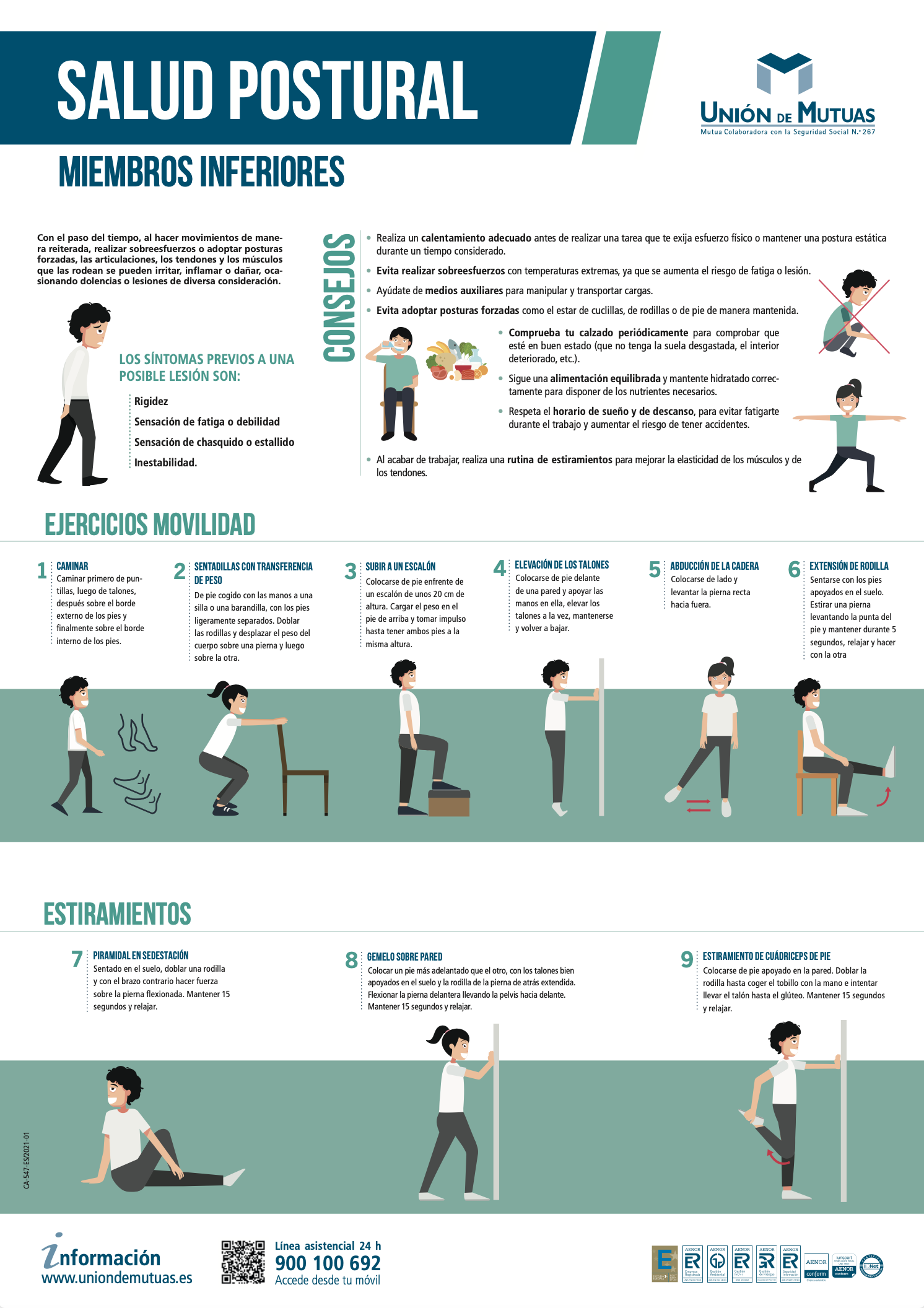 Salud postural. Miembros inferiores