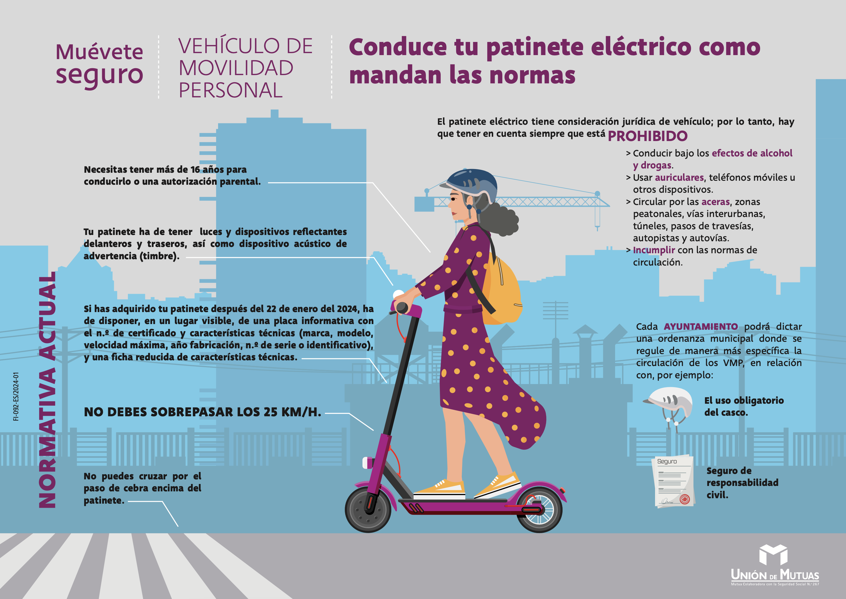 Muévete seguro. Vehículo de movilidad personal