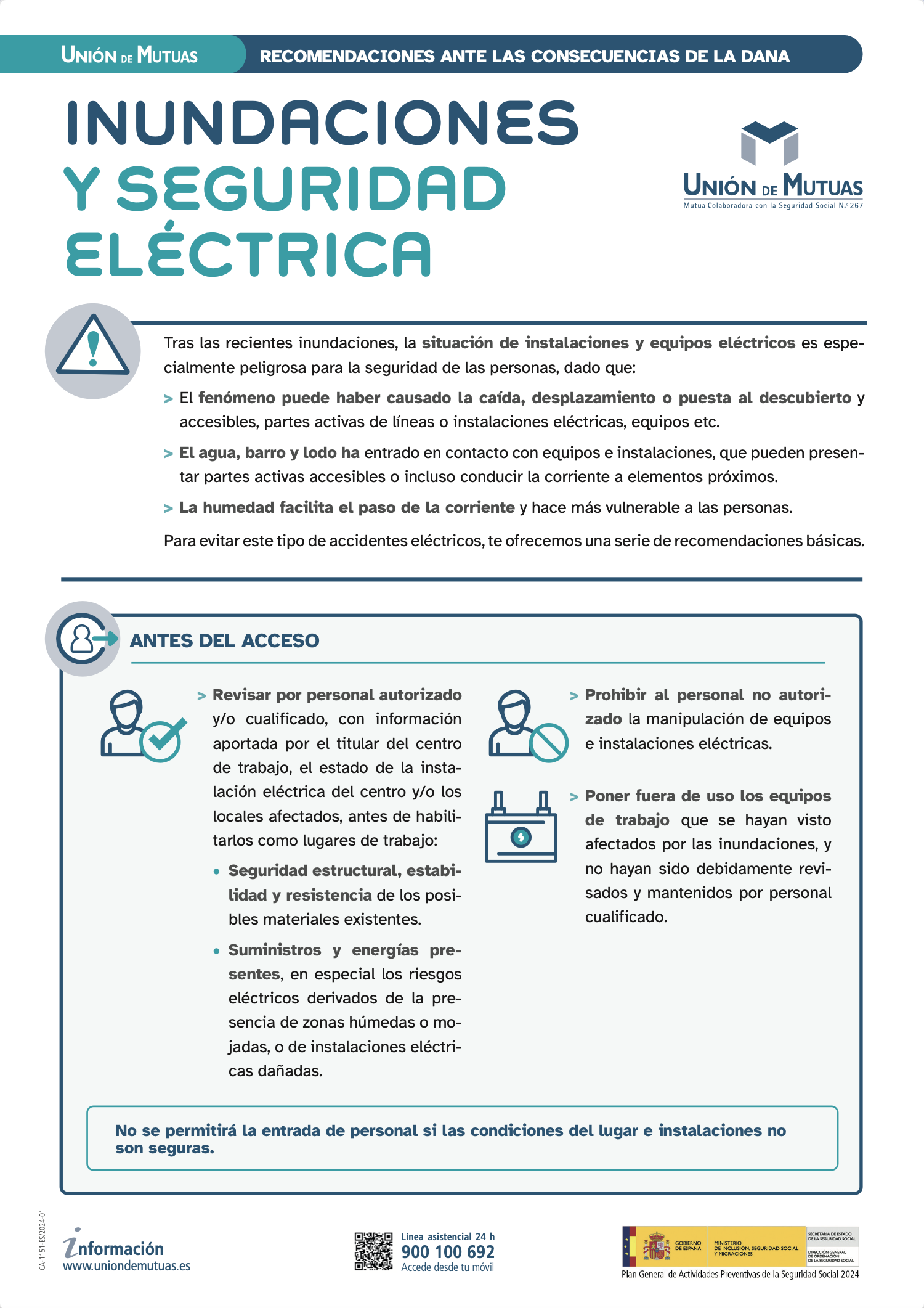 Inundaciones y seguridad eléctrica