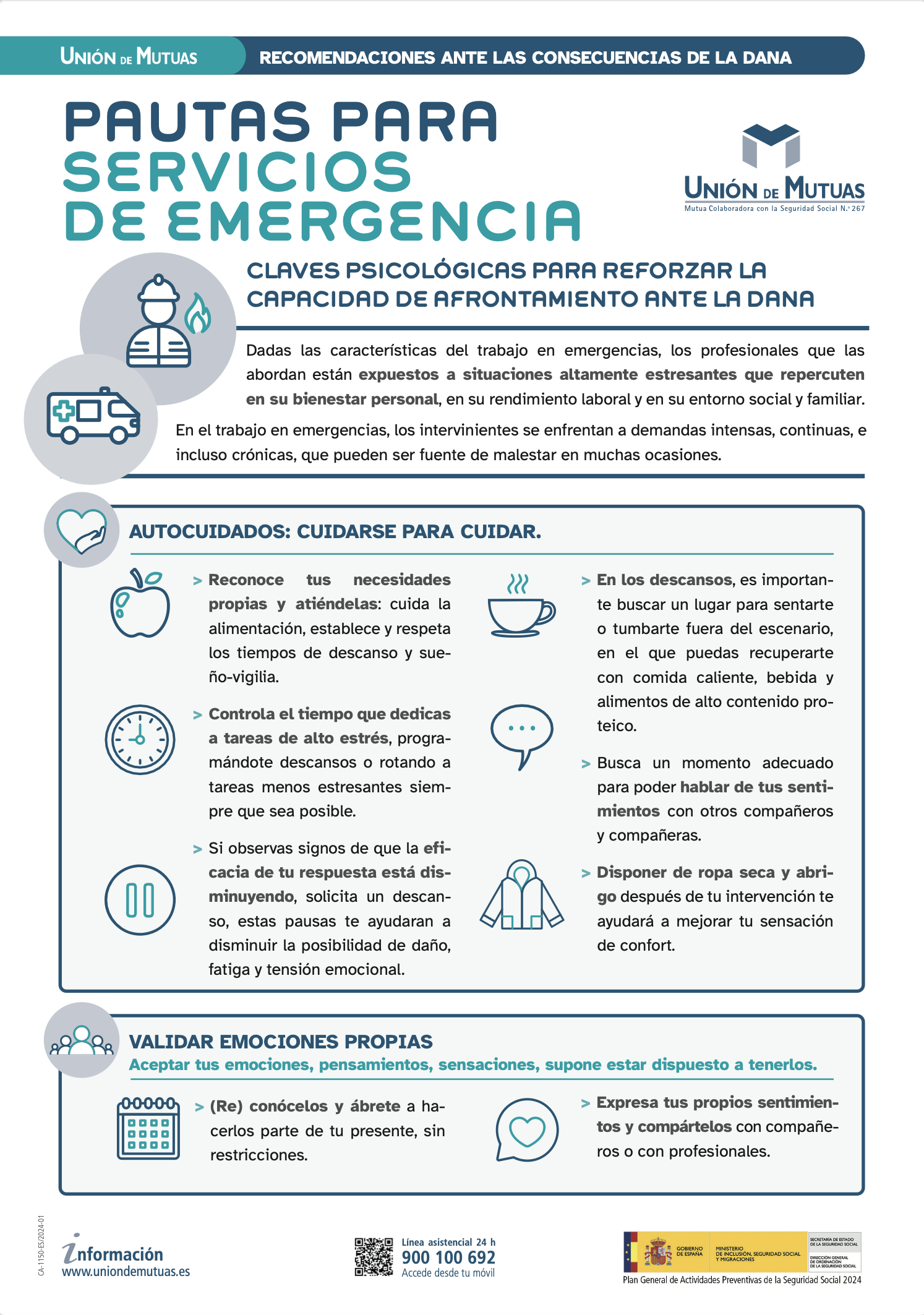 Pautas para servicios de emergencia