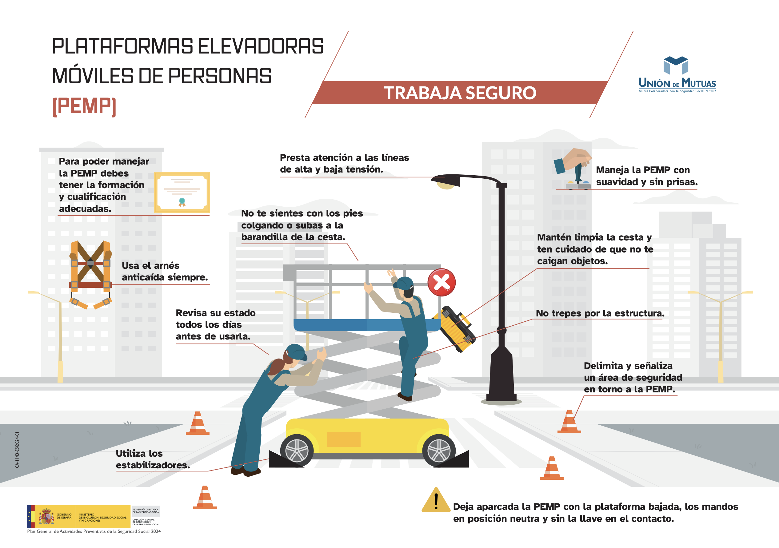 Trabajos en plataformas elevadoras móviles de personal (PEMP)