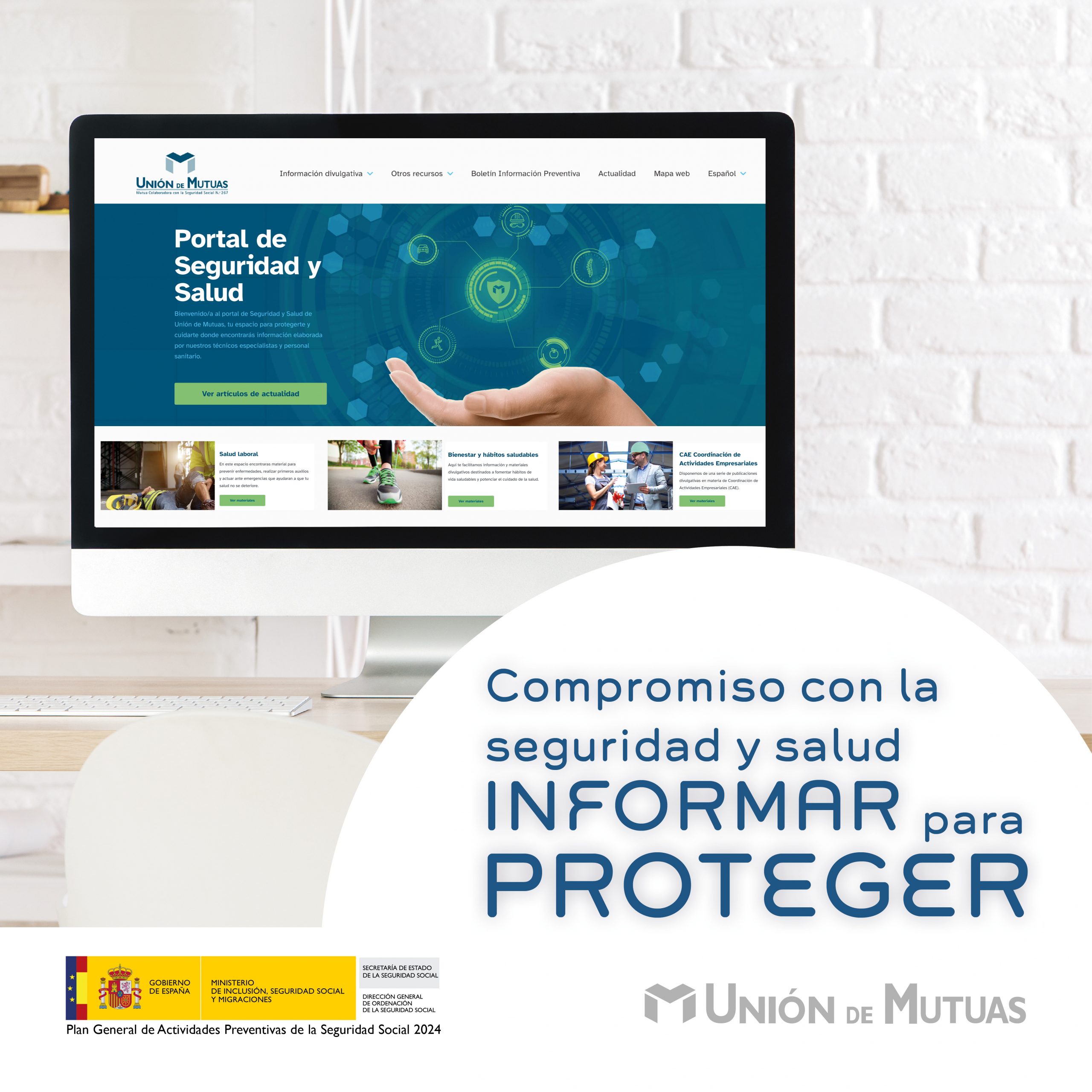 Unión de Mutuas lanza su campaña de seguridad y salud para 2025 bajo el lema “Informar para proteger»