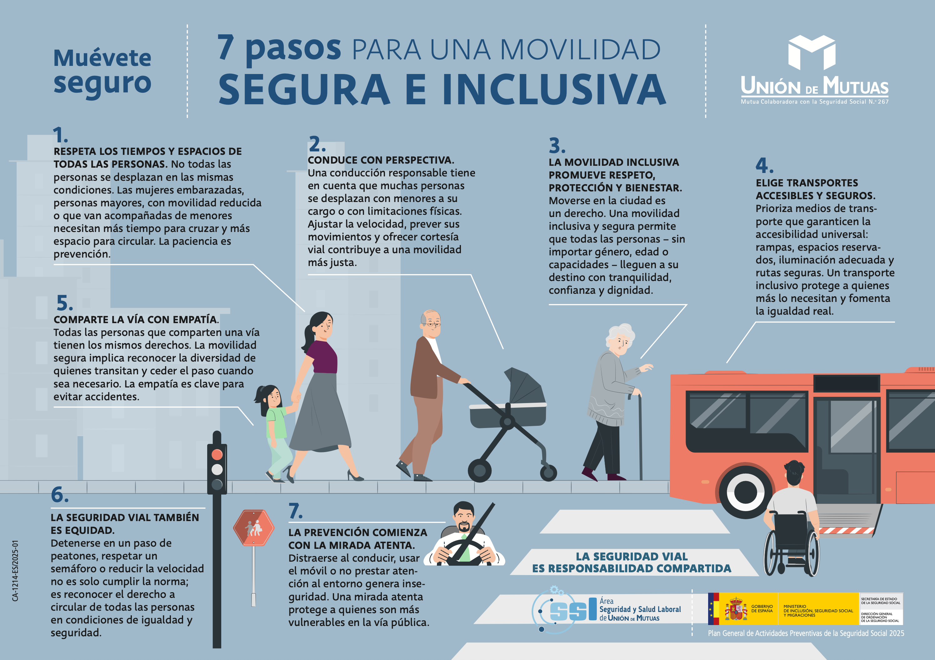 Muevete seguro. 7 pasos para una movilidad segura e inclusiva