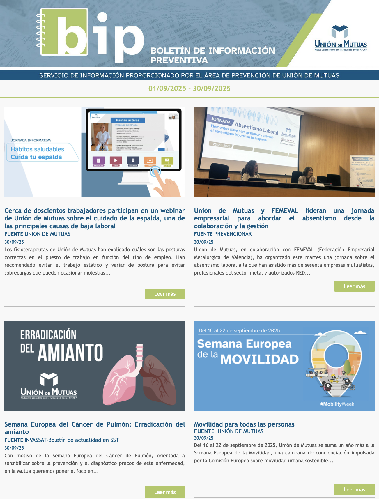 BIP Septiembre 2025